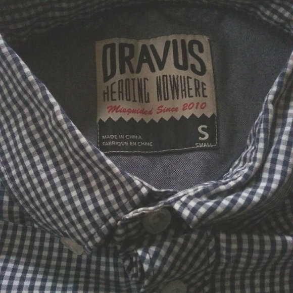 DRAVUS Heading Nowhere Men's Short Sleeve Button Up Dress Shirt - Picture 9 of 9